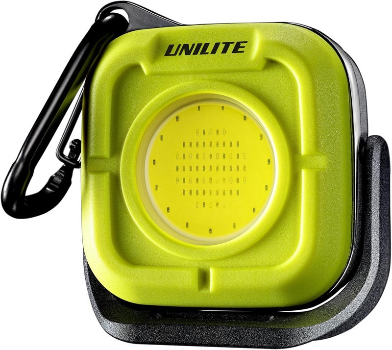 Unilite K-550 ضوء عمل مدمج صغير مع كارابينر | قابل للشحن عبر Type-C | 550 لومن | أبيض 6500 ك COB LED | 6 أوضاع إضاءة | قاعدة دوارة بزاوية 160˚ مع مغناطيس قوي | مقاوم للماء IPX6 - Image 1